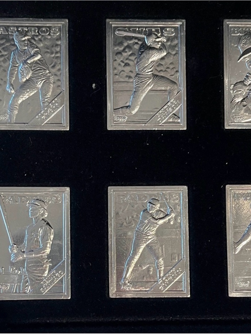 Topps Gallery OF Champions! SILVER playing cards and storage display, Topps COA - Picture 7 of 11